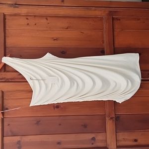 NWT cream one shoulder midi dress A New Day size xxl